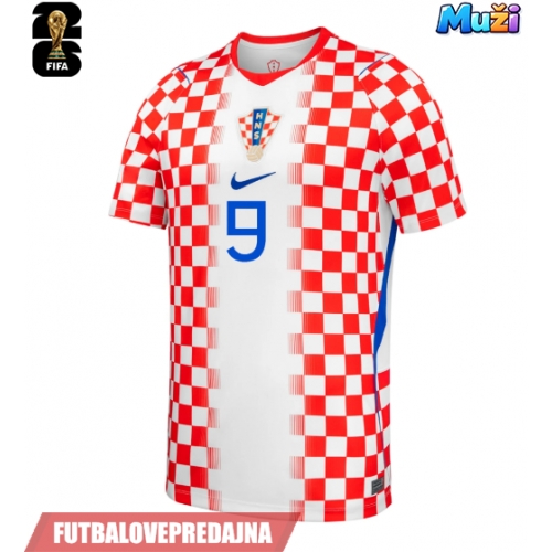 Lacne Muži Futbalové dres Chorvátsko Andrej Kramaric #9 MS 2026 Krátky Rukáv - Domáci